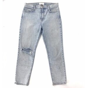 Current Elliott‎ Womens The Vintage Cropped Slim Jeans Size 29 Century Destroy
